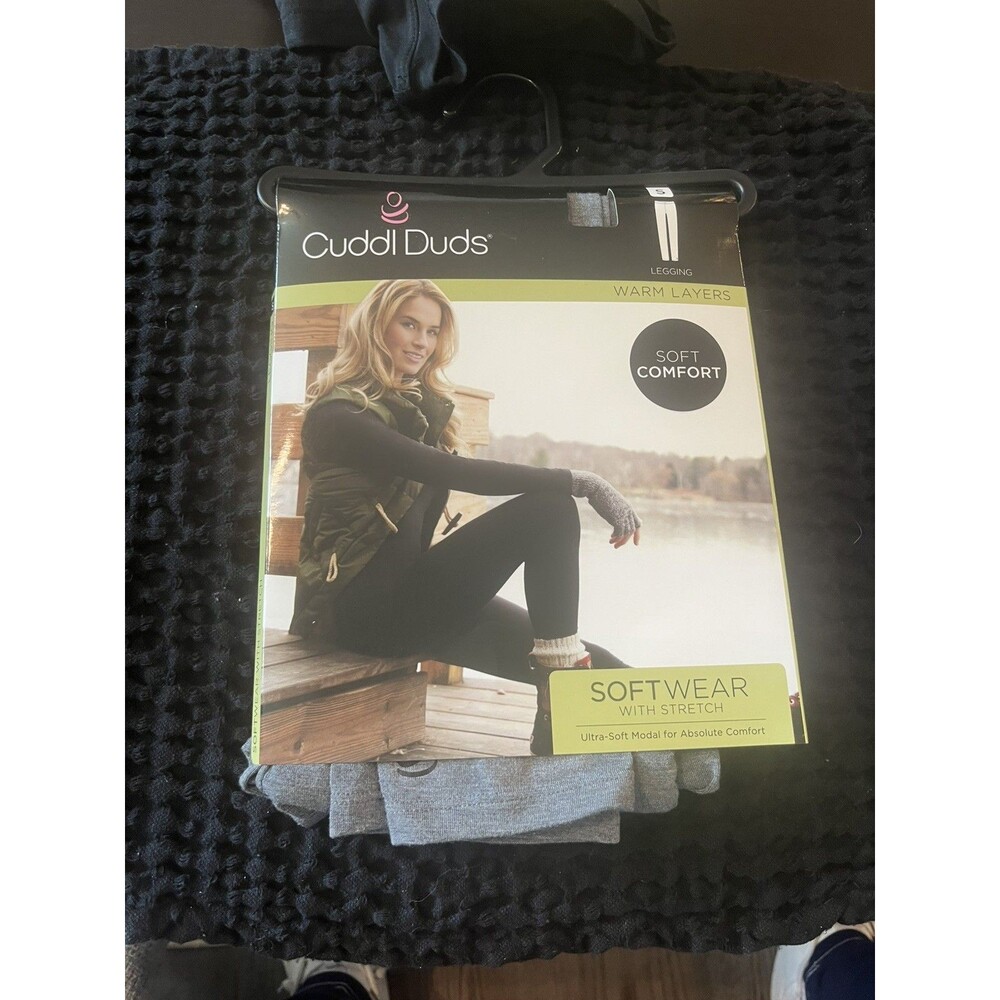Cuddl Duds Softwear with Stretch Women’s Long Legging Gray Size S
